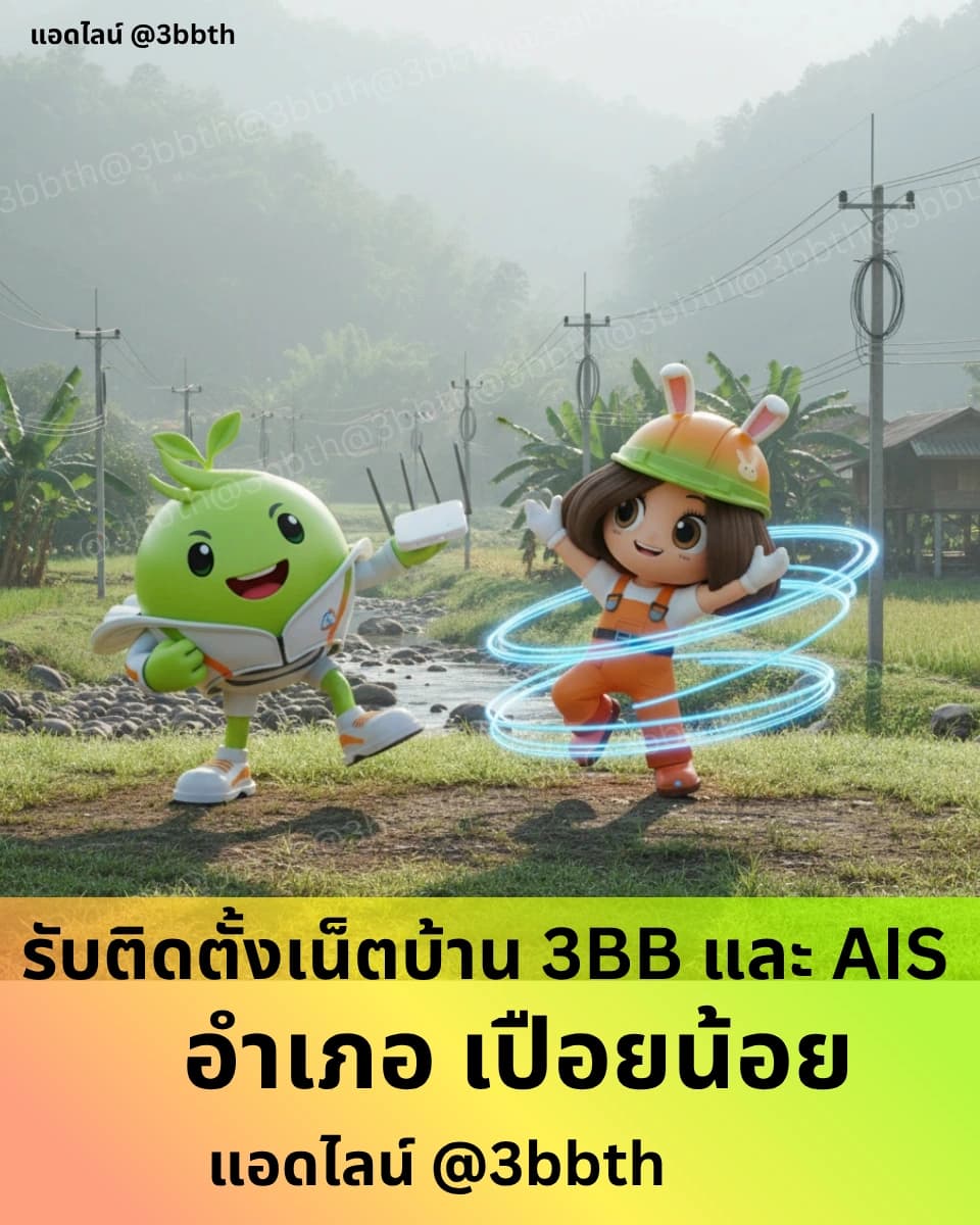 3BB เน็ตบ้านไฟเบอร์ อำเภอเปือยน้อย ขอนแก่น