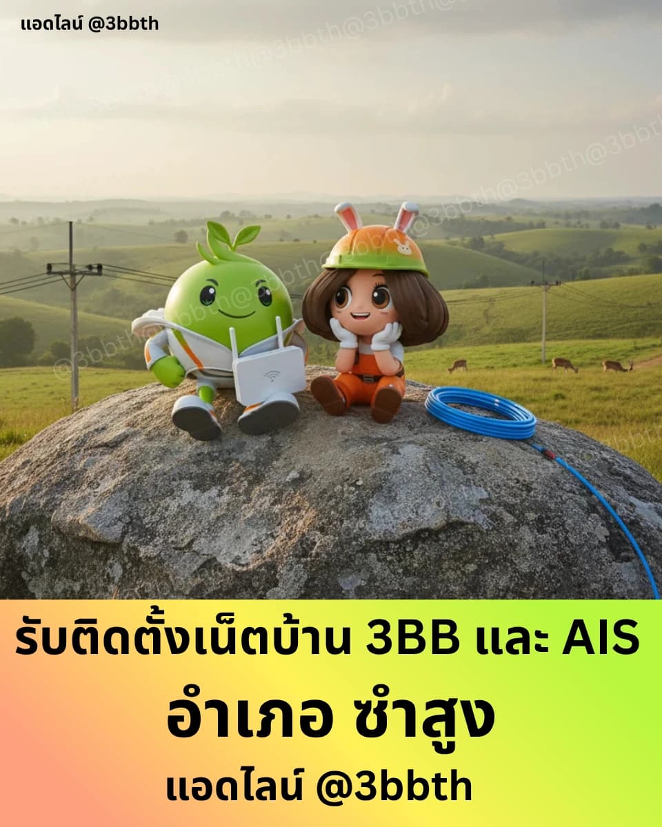 3BB เน็ตบ้านไฟเบอร์ อำเภอซำสูง ขอนแก่น